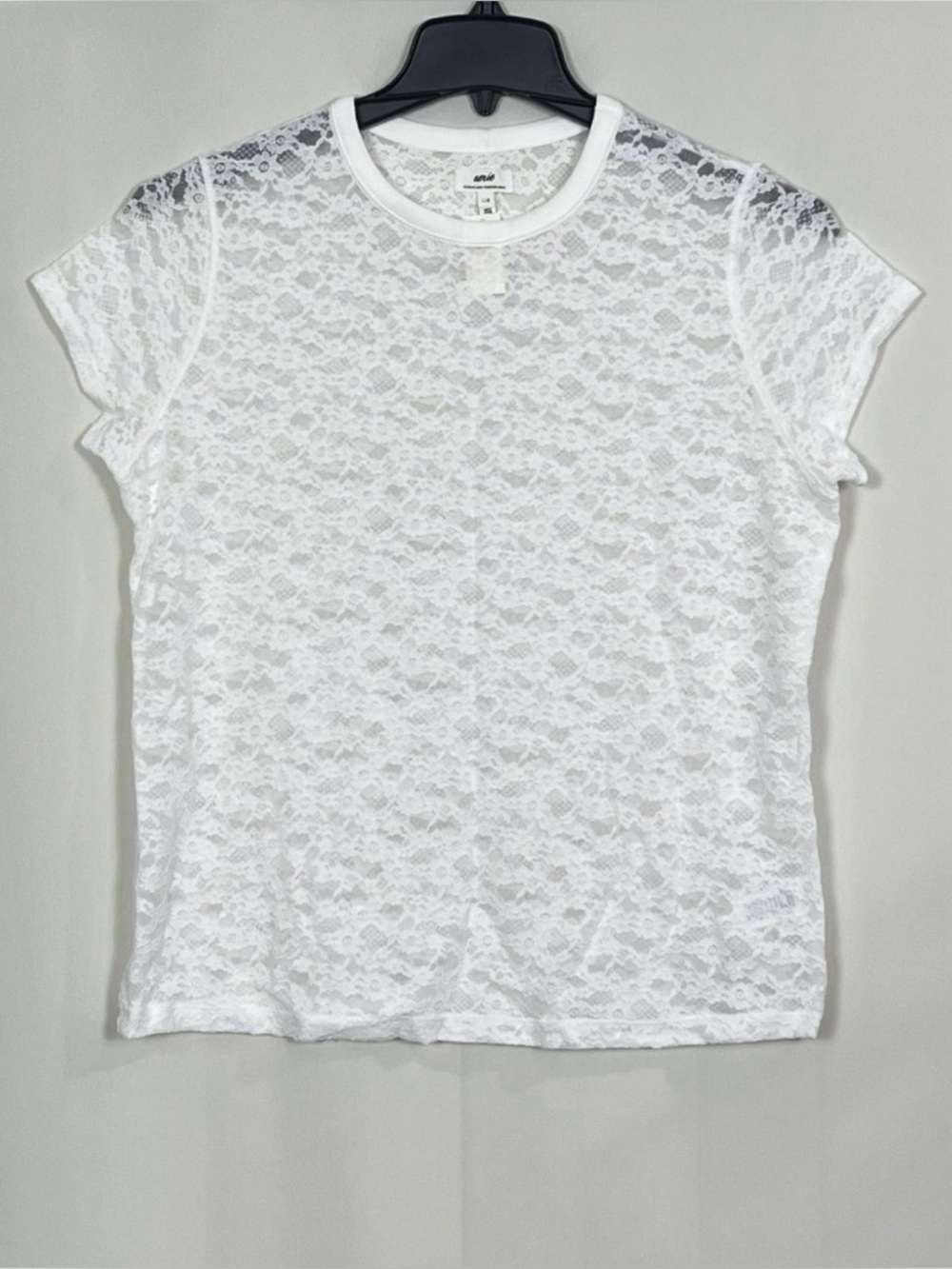 Aerie Women's Lace Vintage T-Shirt
White Color , Size XXS